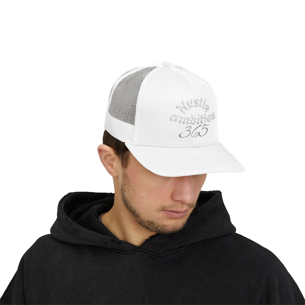 Hustle Ambition Snapback Cap, Motivational Hat, Stylish Trucker Hat, Gift for Entrepreneurs, Everyday Wear, Casual Cap