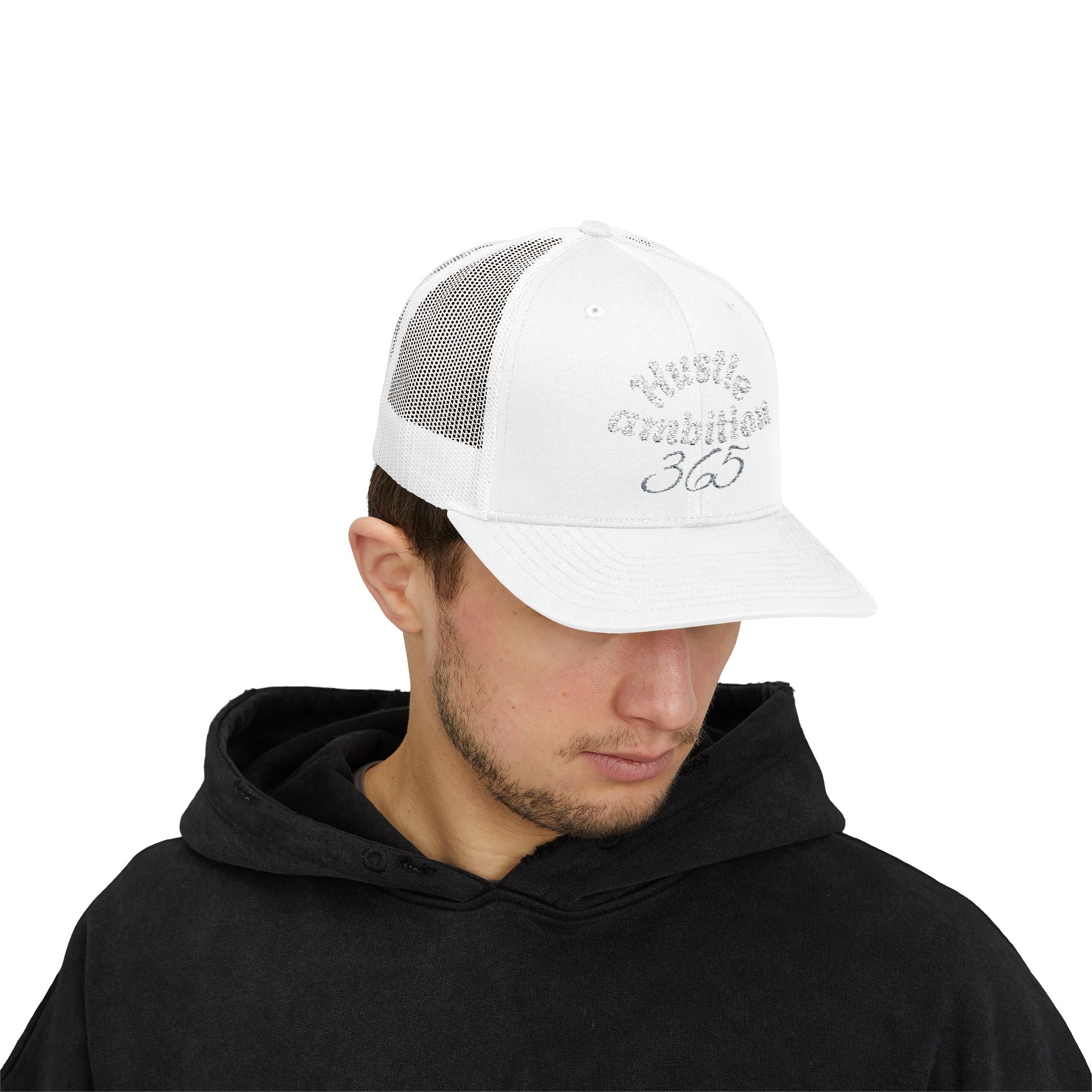 Hustle Ambition Snapback Cap, Motivational Hat, Stylish Trucker Hat, Gift for Entrepreneurs, Everyday Wear, Casual Cap